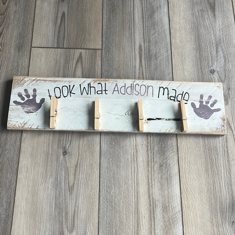 Look what ‘Addison’ made handmade sign